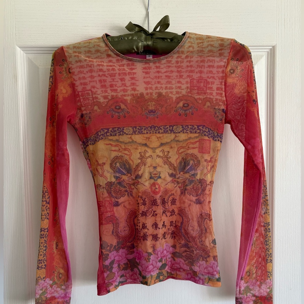 A. Gold E. Sheer top